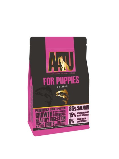 AATU Grain Free Puppies Σολομός 1,5kg + ΔΩΡΟ ΛΑΔΙ ΣΟΛΟΜΟΥ CELEBRATE FRESHNESS 100ML